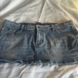 Classic Blue Denim Mini Skirt
